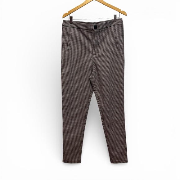 Zara Pants - Zara Women's Houndstooth Ankle Pants Size XL